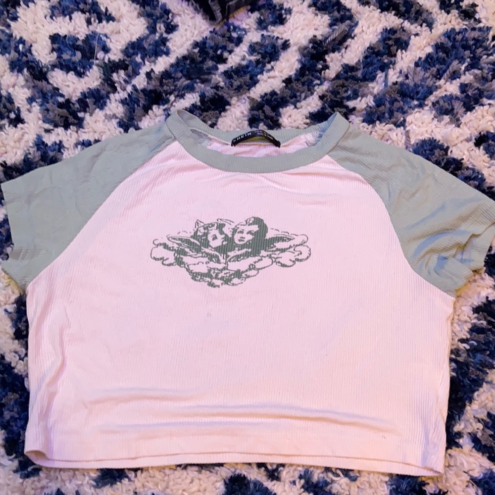 shein top, stretchy material, small